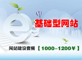 基礎(chǔ)型公司網(wǎng)站建設(shè)套餐